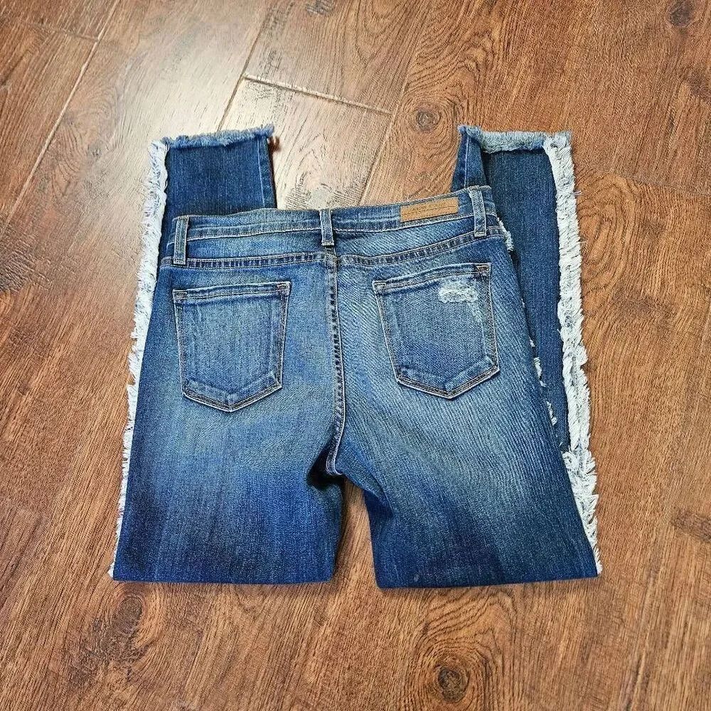 Angry Rabbit Skinny Crop Distressed Jeans - Picture 6 of 9